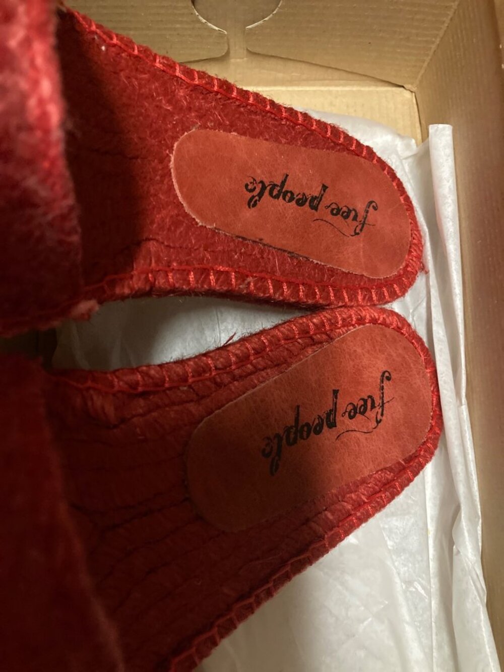 Free People Espadrille Sandals  Shoes Women's Red Size 7 US 37 EU New - Picture 10 of 13